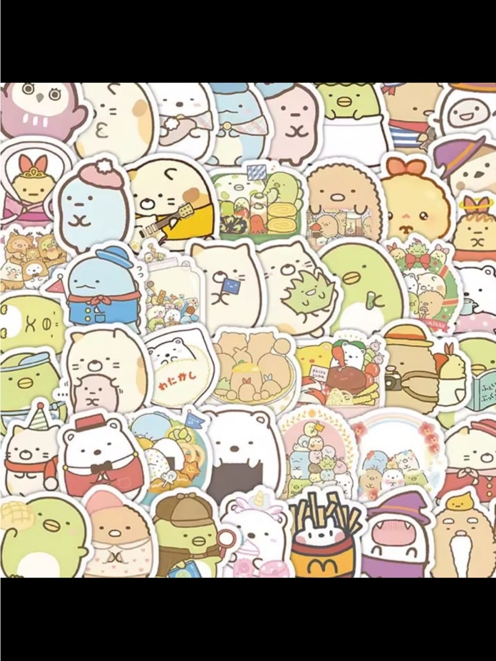 Sumikko Gurashi Stickers, pack of 50